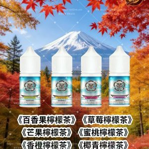 【限時買5送1】富士山茶味電子菸油30ml|36mg丁鹽|小煙專用 茶果汁雙風味