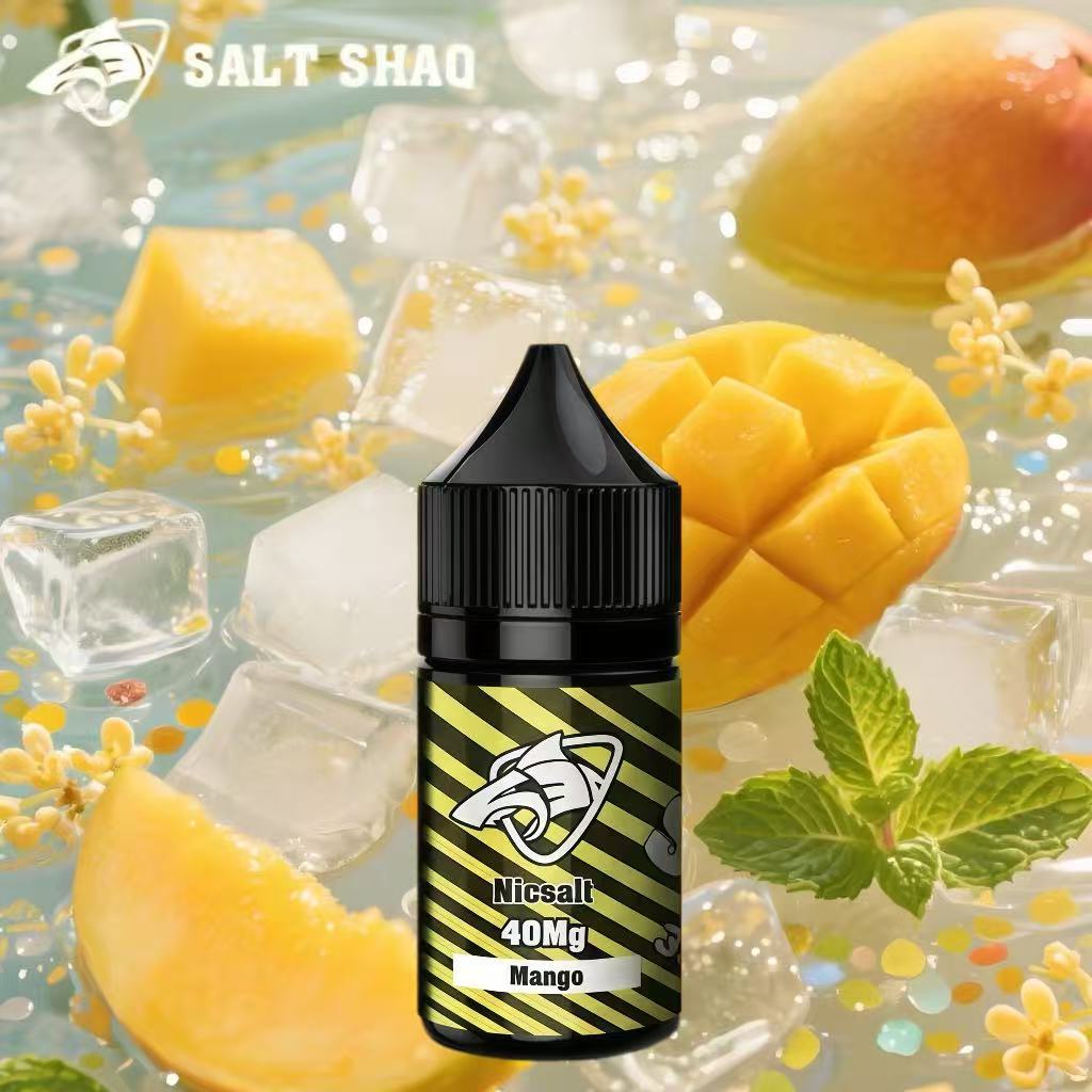 SALT SHAQ 鯊克芒果電子煙油 評測：一口咬下的熱帶金黃盛宴，果味之王的極致還原